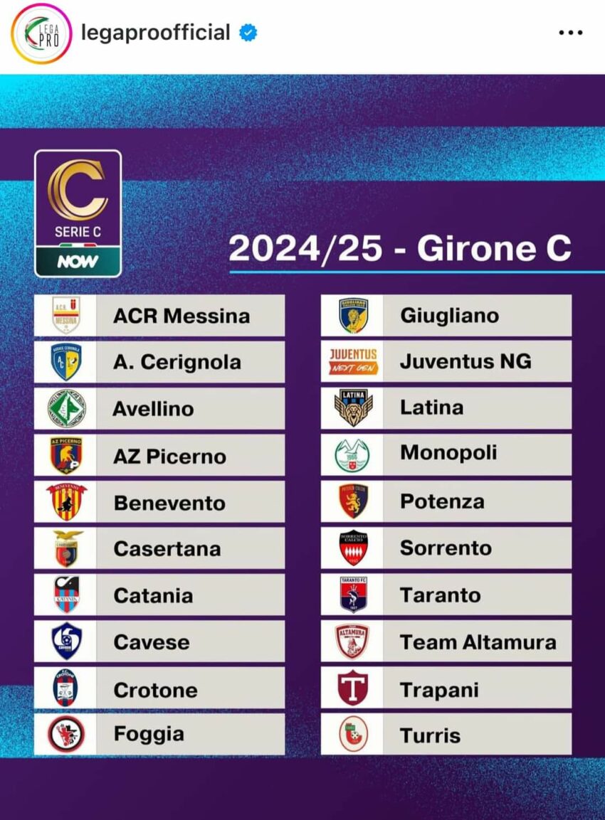 lega pro 2024/2025 girone C