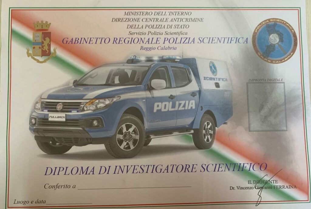 diploma investigatore