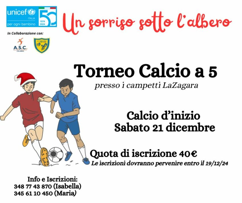 unicef torneo melito porto salvo