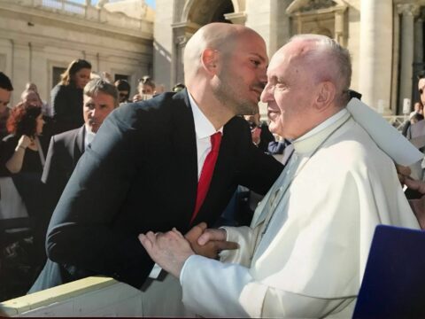 Lorenzo Festicini e Papa Francesco